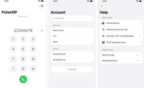PulseSIP VoIP Softphone